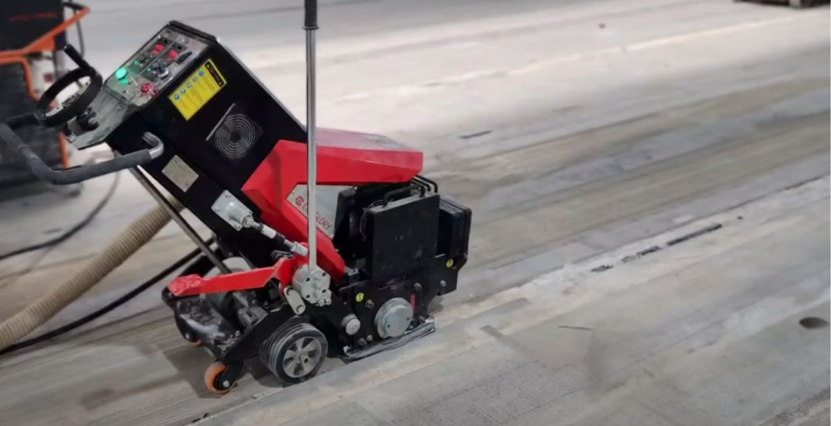 Surface prep using scarifier