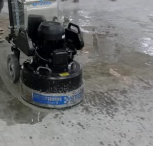 Wet floor grinding